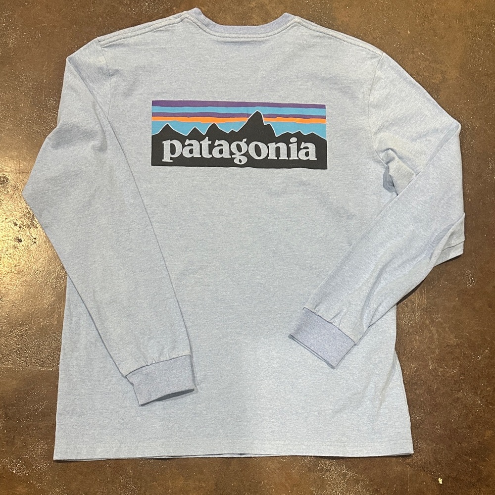 Patagonia Sky Blue Long Sleeve Tee